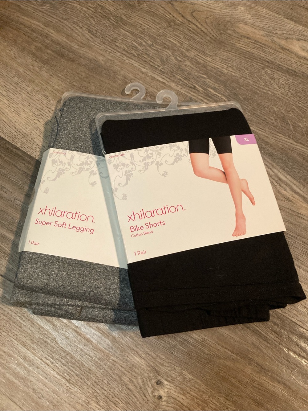 Xhilaration Black Bike Shorts & Gray Super Soft Legging Bundle